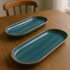 Emerald Shushi Plates - Set of 2