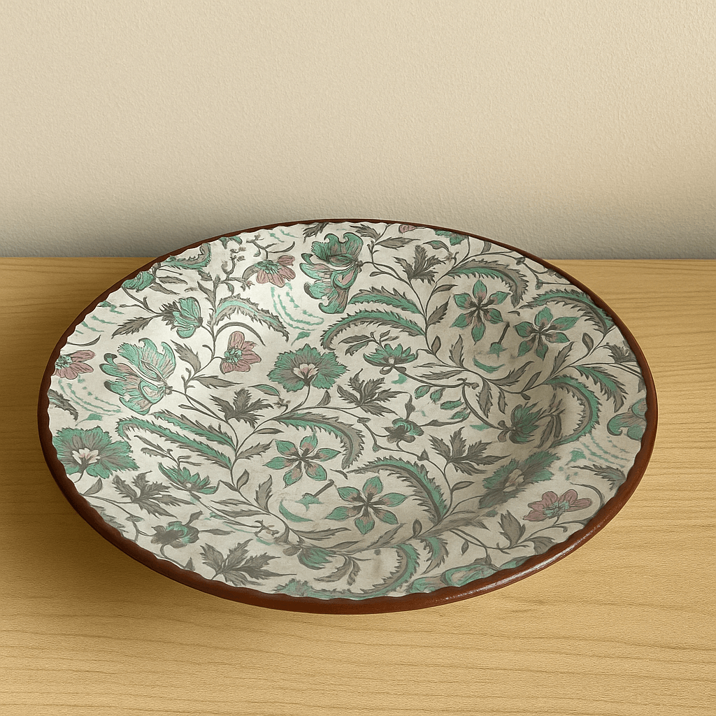 White Canvas Pasta Plate