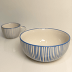 Stria Blue snack bowl