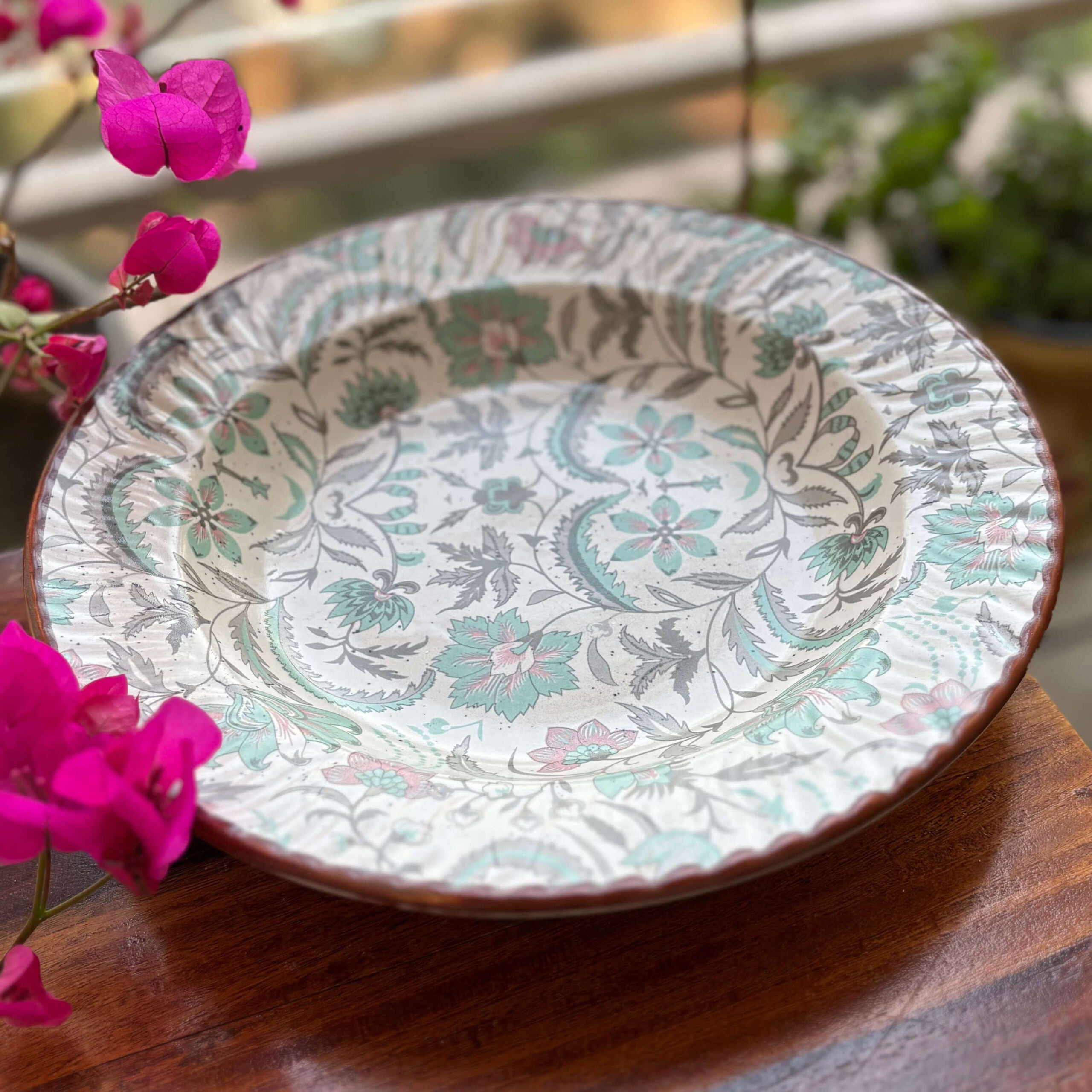 White Canvas Pasta Plate